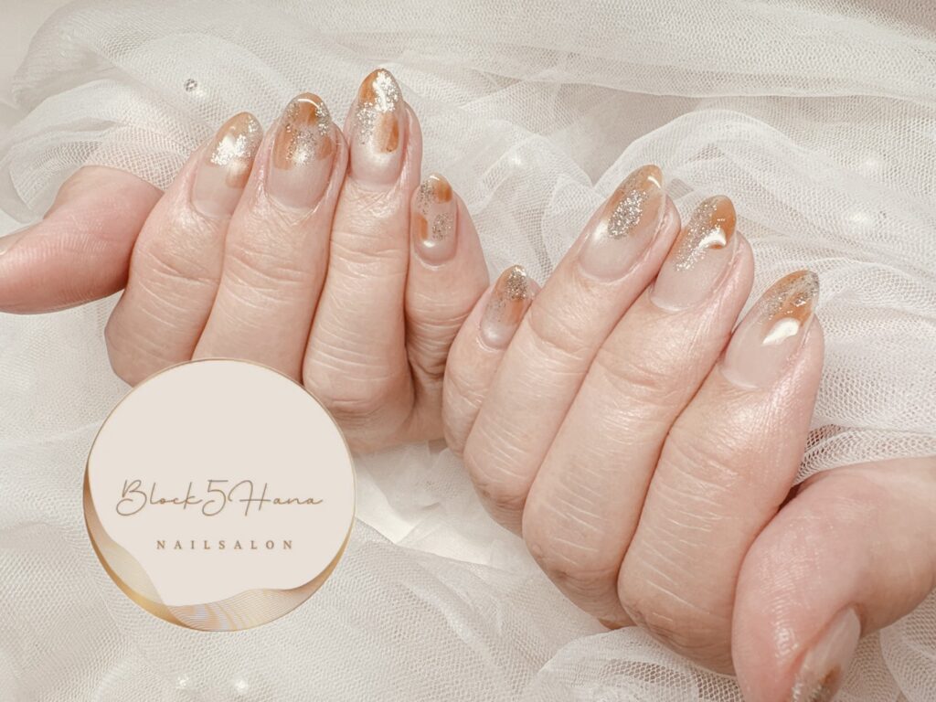 Nail No.4324【塗りかけデザイン】