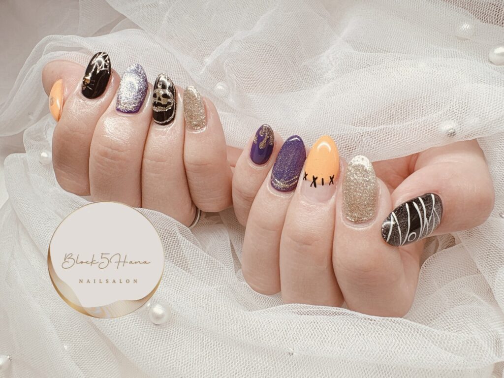 Nail No.4380【遊び心たっぷりハロウィンネイル】